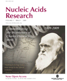 January 2009 cover, Nucleic Acids Research magazine