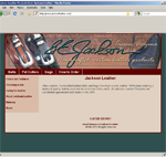 Jackson Leather's website